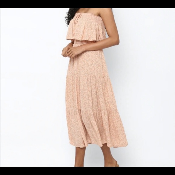 midi dress length for petite A-line Tiered Midi Dress